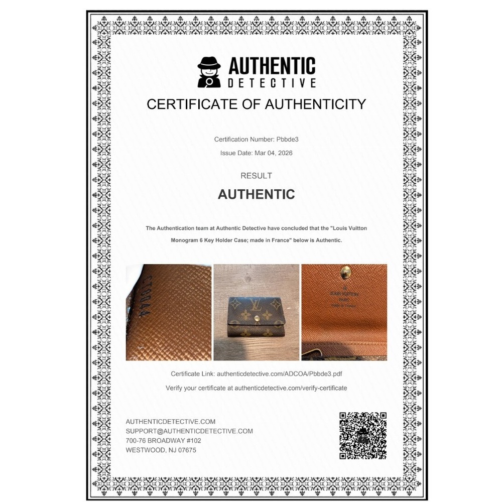 Authentic Louis Vuitton 6 key case holder comes with COA - Picture 7 of 11